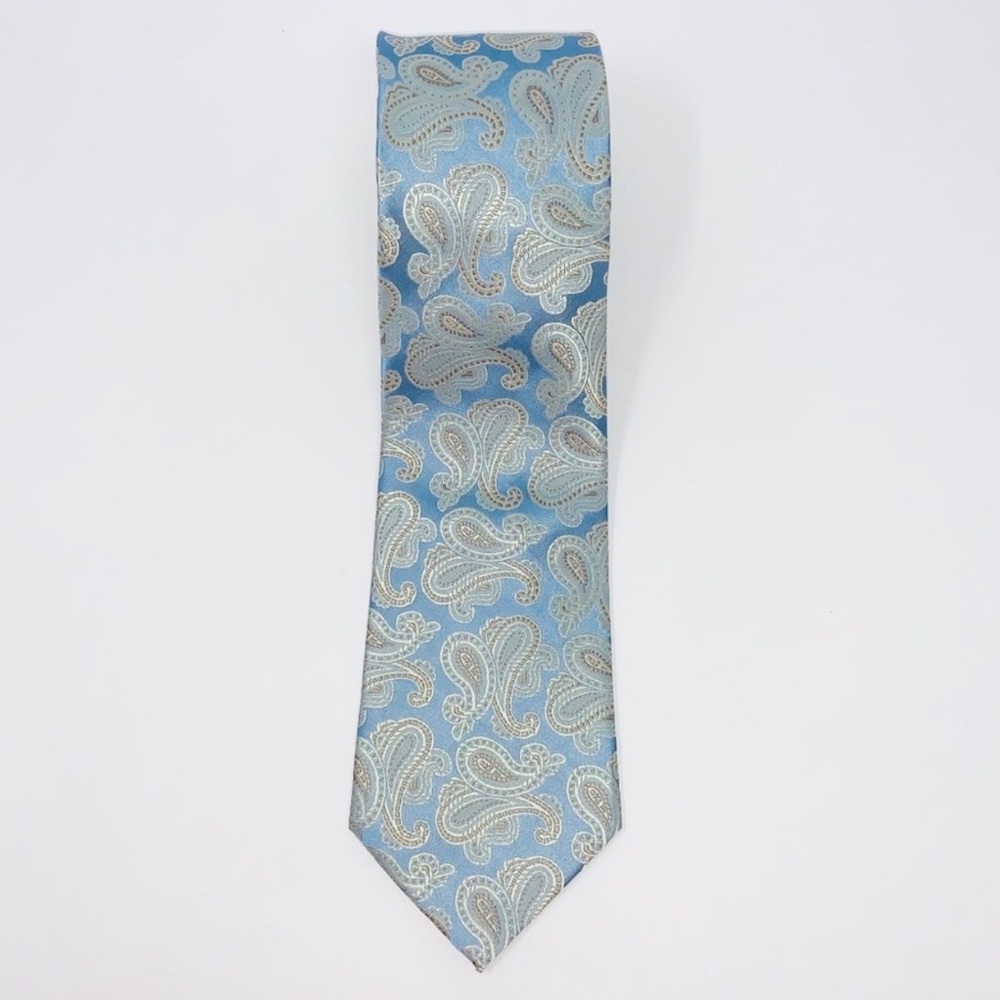 Mens Stafford Essentials Paisley Print Neck Tie